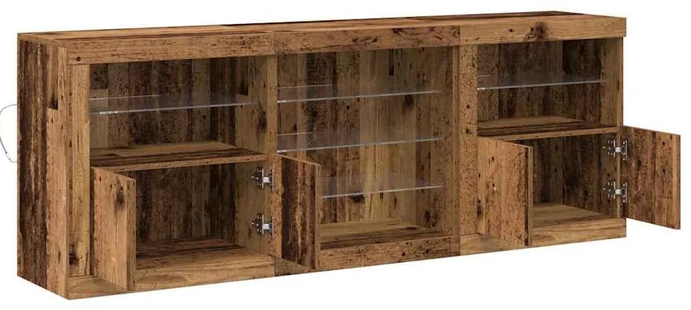 vidaXL Πλαϊνό γραφείο Παλαιό ξύλο 181.5 x 37 x 67 εκ.