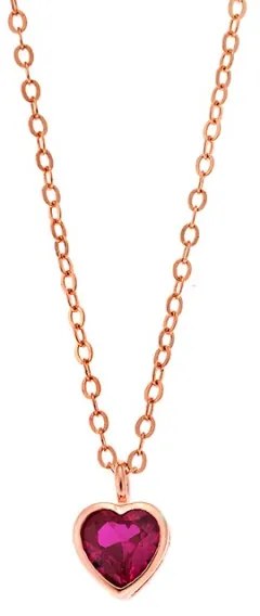 Μενταγιόν Senza Silver 925 Rose Gold Plated