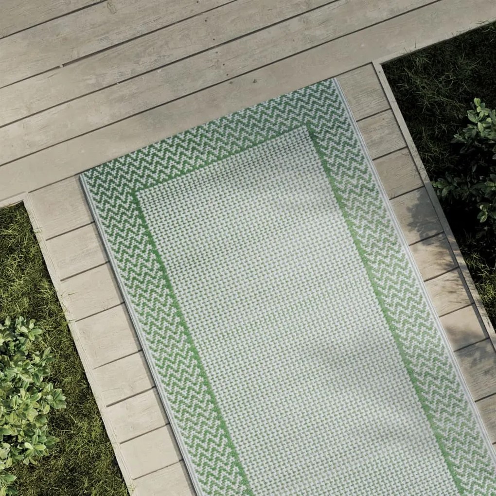 vidaXL Χαλί εξωτερικού χώρου ARAKIL Πράσινο 80x250 cm PP