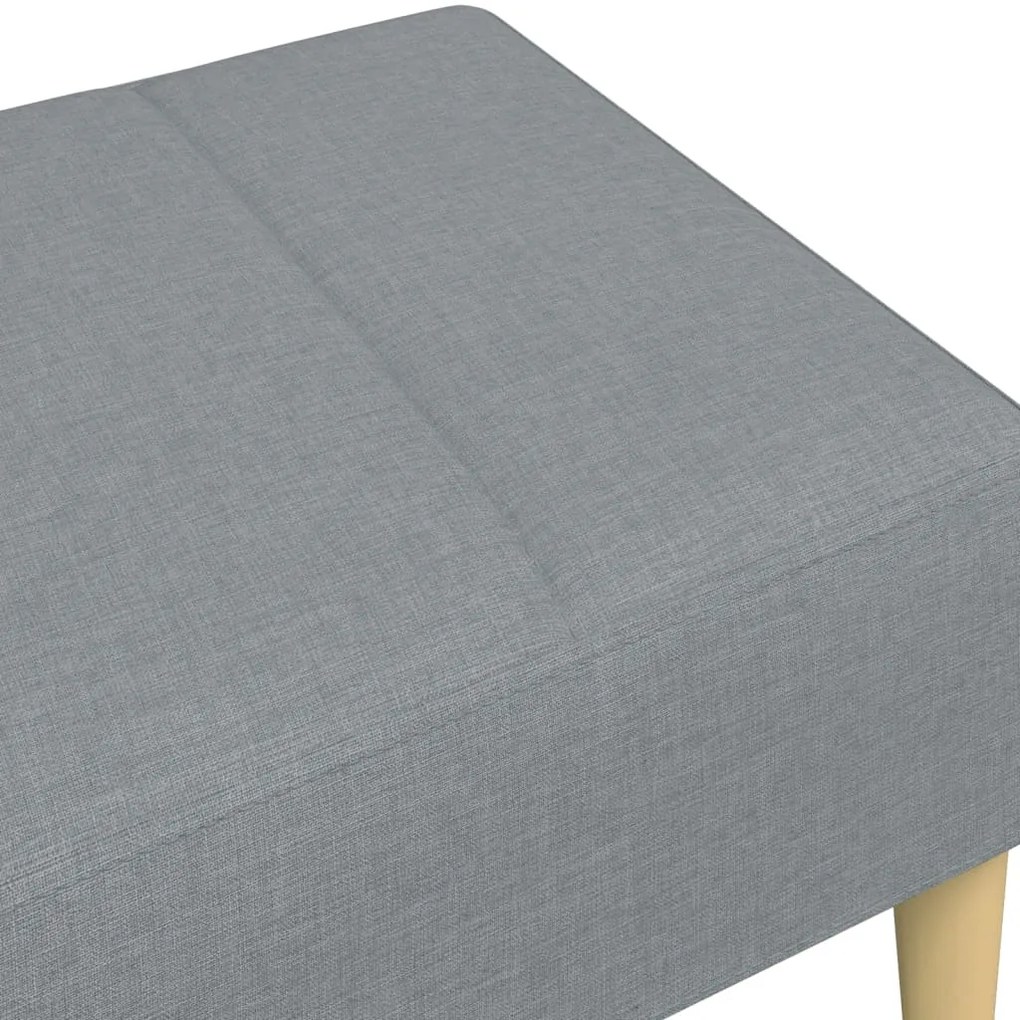 vidaXL Υποπόδιο Ανοιχτό Γκρι 77x55x31 εκ. Υφασμάτινο
