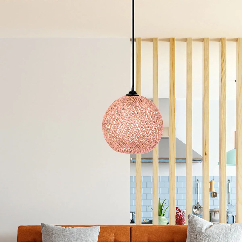 Φωτιστικό Οροφής Μονόφωτο A-G 390FLH1572 Pink/Brown