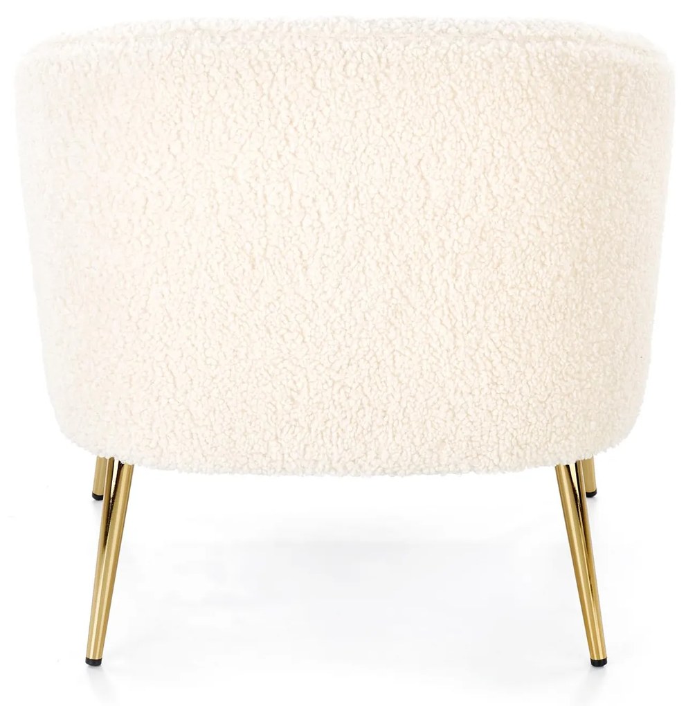 GRIFON leisure armchair cream / gold DIOMMI V-CH-GRIFON-FOT-KREMOWY