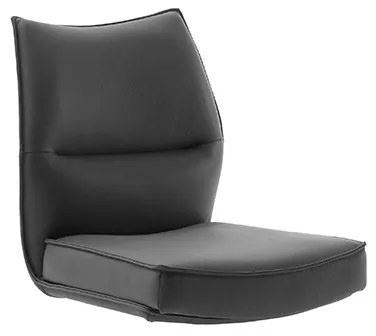 Bali Καρεκλα Relax Μαύρη + Υποπόδιο 83x86x102 cm