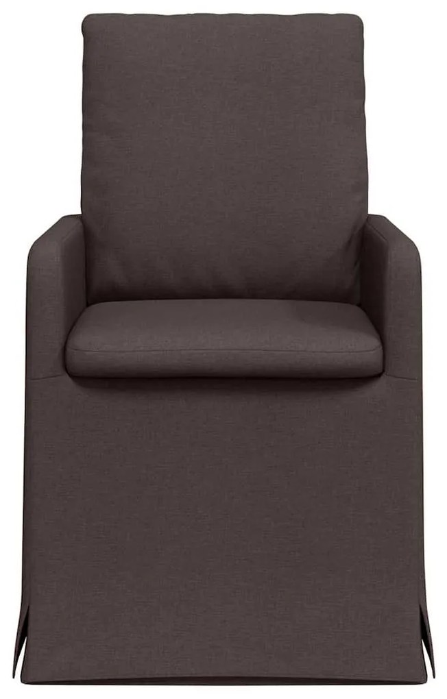 vidaXL Καρέκλες φαγητού 2 pcs Σκούρο καφέ Σκούρο καφέ 57 x 67 x 98 εκ