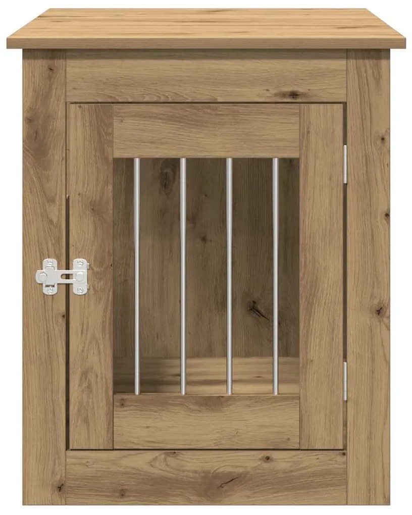 vidaXL Έπιπλα κλουβιού σκύλου Artisan Oak 55x75x65 cm