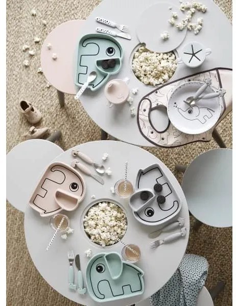 Πιάτο Σιλικόνης "Stick &amp; Stay Elphee Grey" Done By Deer