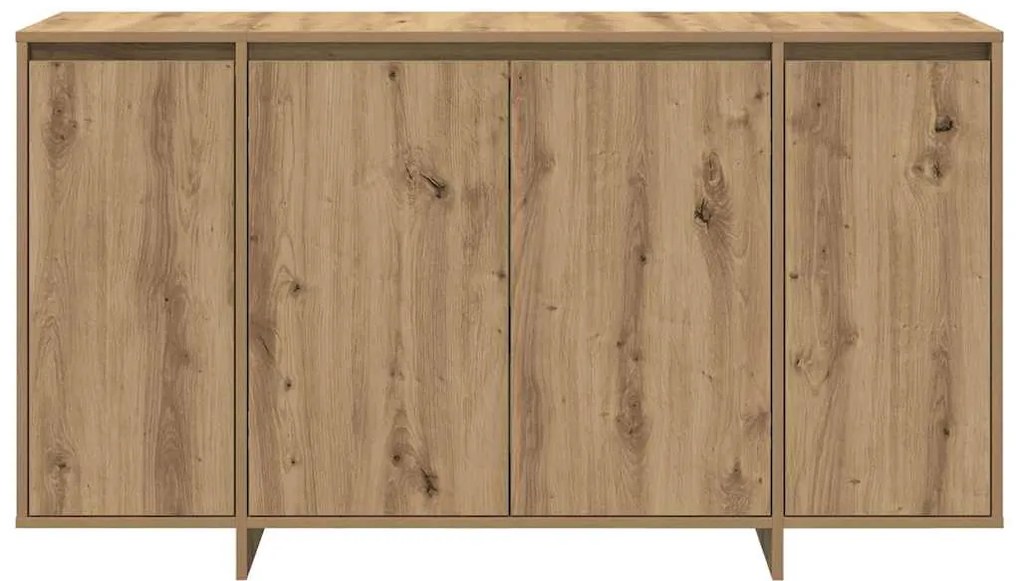 vidaXL Πλαϊνό γραφείο artisan δρυς 135 x 41 x 69 cm Επεξεργασμένο ξύλο