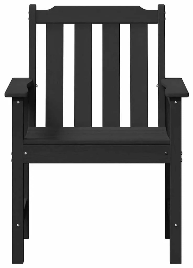 vidaXL Καρέκλες Κήπου  6 τμχ Μαύρες 65,5x55,5x88 εκ HDPE