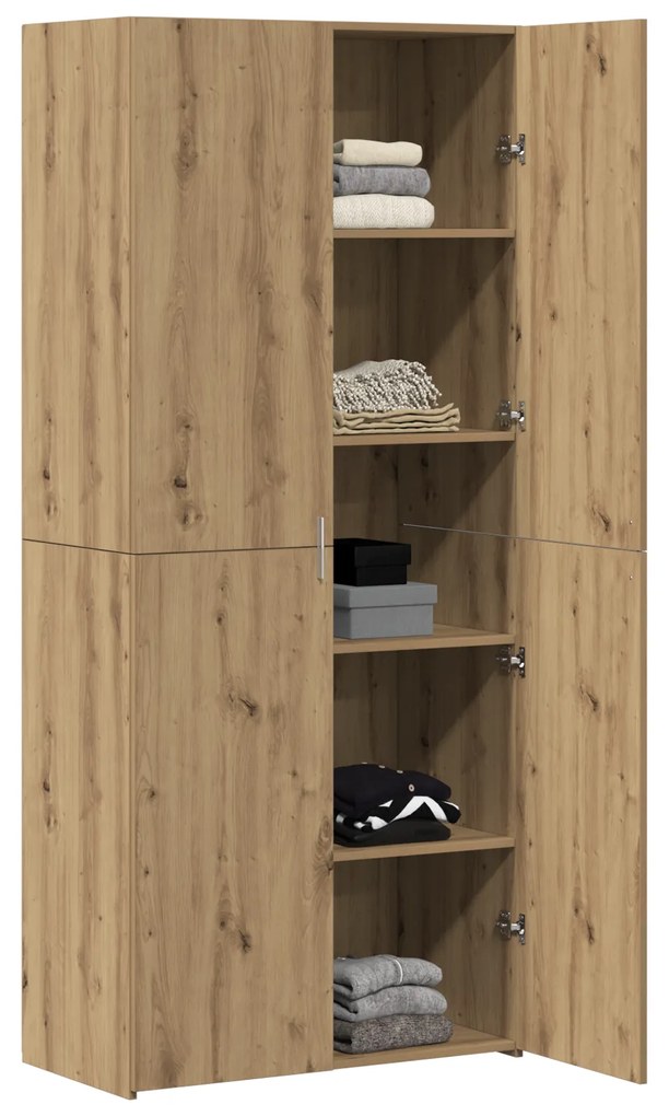 vidaXL Highboard Artisan Oak 40x42.5x185 εκ. από κατασκευασμένο ξύλο