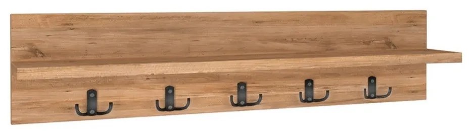 Κρεμάστρα Τοίχου Kery 0212603 80x11x18cm Pine Oak Particle Board, Melamine