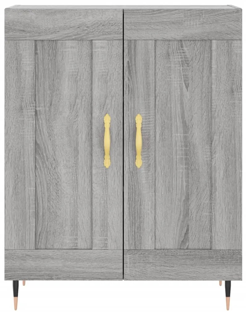 vidaXL Ντουλάπι Γκρι Sonoma 69,5 x 34 x 90 εκ. από Επεξεργασμένο Ξύλο