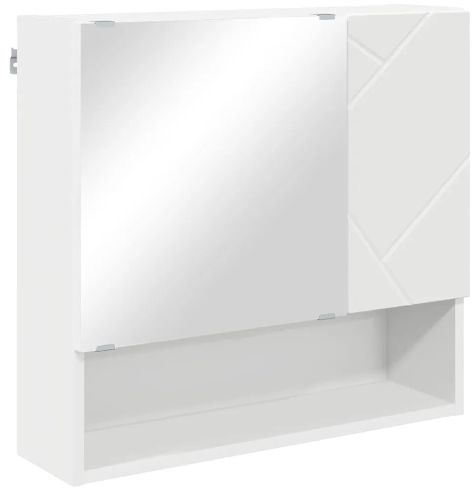 vidaXL Σετ Επίπλων Μπάνιου Επιτοίχιο 4 pcs Λευκό 61 x 35 x 64 εκ.