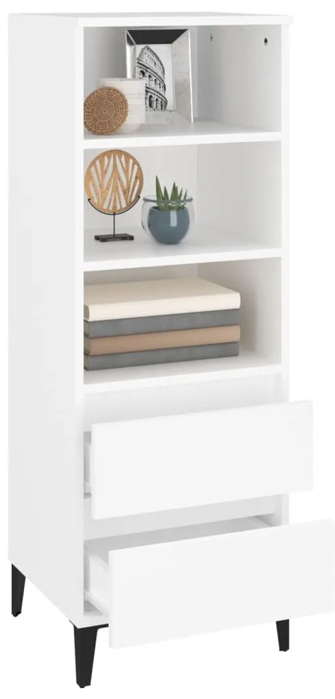 vidaXL Ντουλάπι Λευκό 40 x 36 x 110 εκ. από Επεξεργασμένο Ξύλο