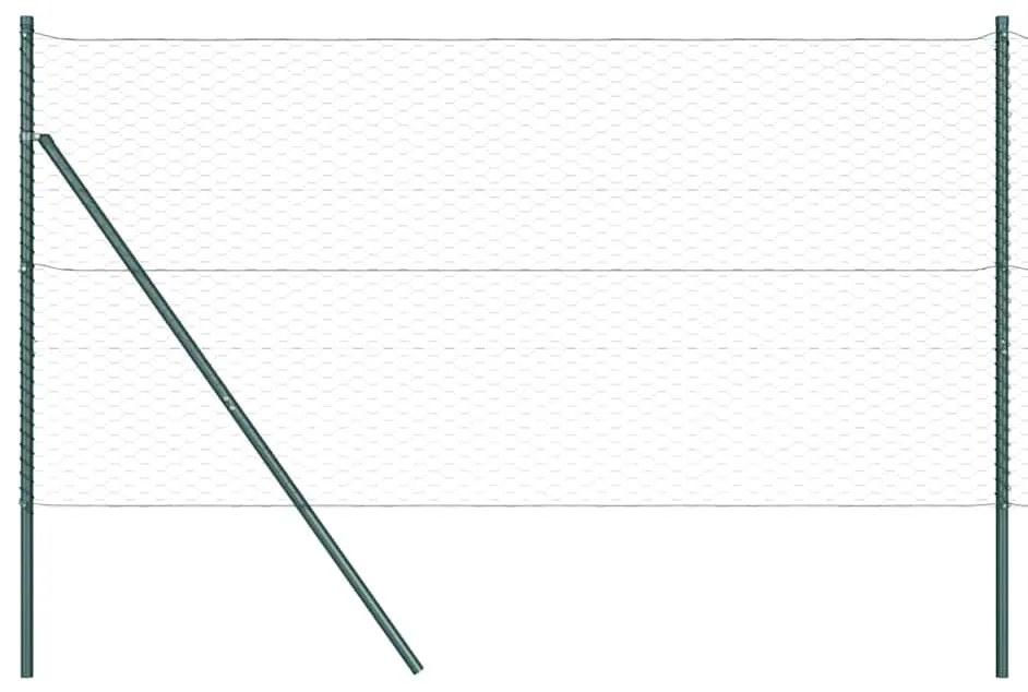 vidaXL Στύλος Περιφράξεων Γκρι 100 x 1 μ (πλέγμα 36 χιλ)