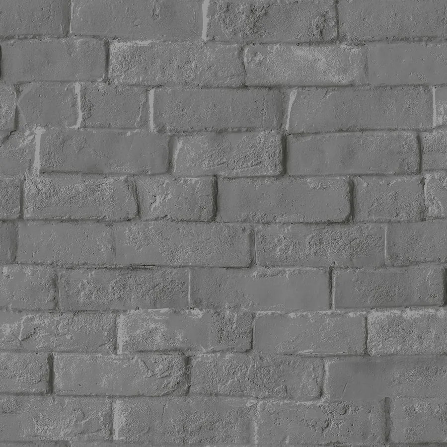 Ταπετσαρία Τοίχου Νεανική Bricks Γκρι L90509 53 cm x 10 m