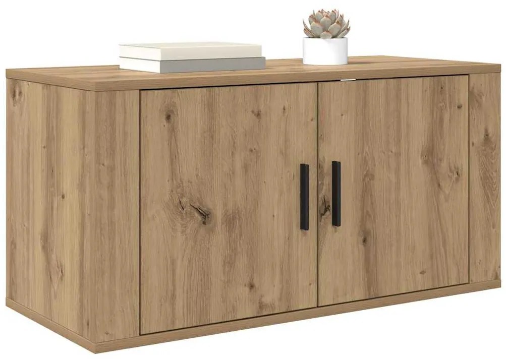 vidaXL Κρεμαστό Ντουλάπι Τηλεόρασης artisan δρυς 80 x 34.5 x 40 εκ