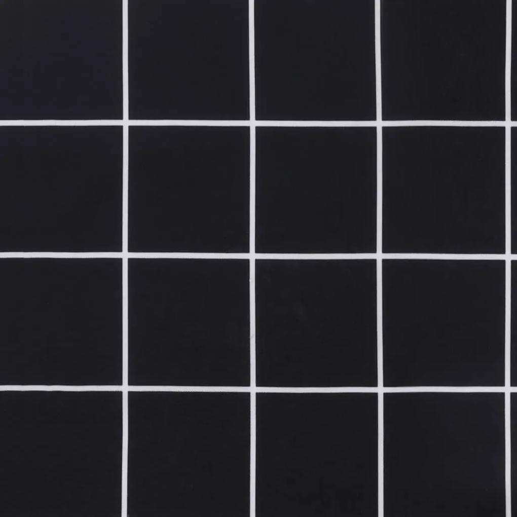 Μαξιλάρι Παλέτας Μαύρο Καρό 120 x 40 x 12 εκ. Υφασμάτινο - Πολύχρωμο