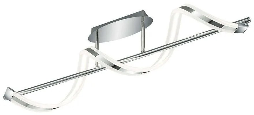 Φωτιστικό Οροφής - Πλαφονιέρα Sydney 672910106 SMD-LED 103x27cm Chrome Trio Lighting Metal,Acrylic