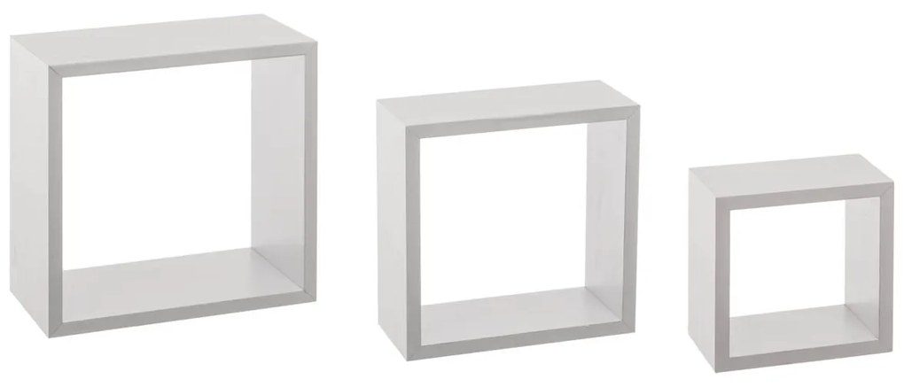 Ράφια Τοίχου (Σετ 3τμχ) F-V White 138956B