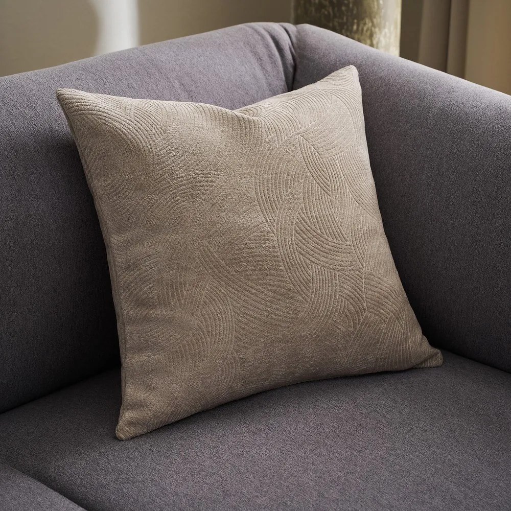 Μαξιλαροθήκη Διακοσμητική Nimbus 447/39 Dark Beige Gofis Home 50X50 Ακρυλικό-Πολυέστερ