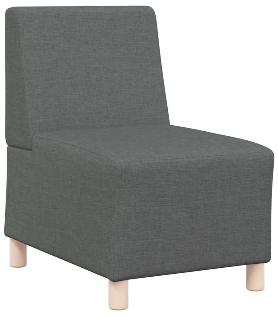 vidaXL Μοναδικός Καναπές χωρίς Χερούλια 3 pcs Σκούρο γκρι