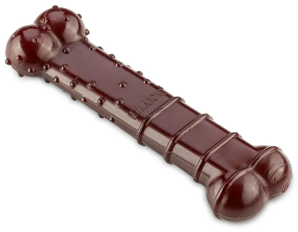 Κόκαλο Nylabone Καφέ Bacon M