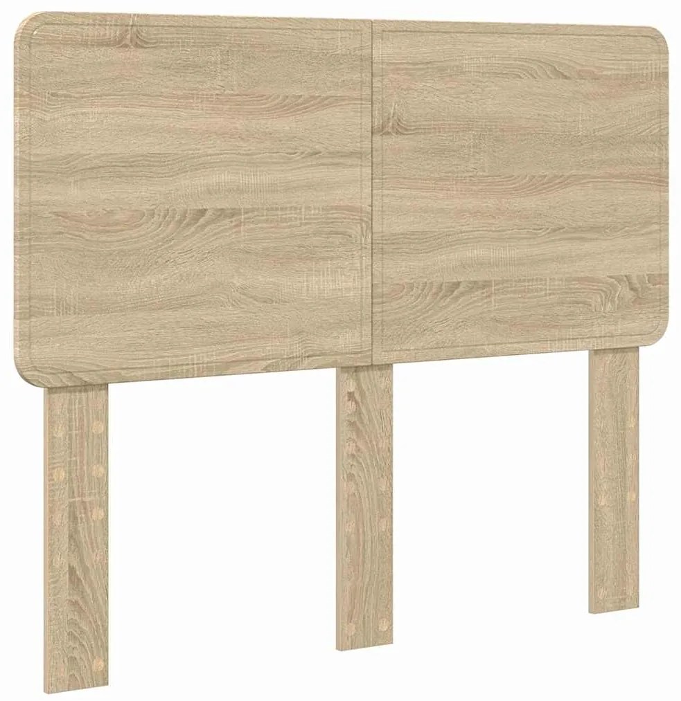 vidaXL Κεφαλάρι με κεφαλάρι Δρύς Sonoma 135 cm Επεξεργασμένο ξύλο