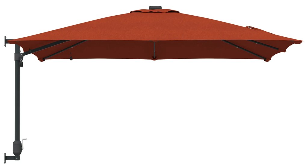 vidaXL Ομπρέλα Κήπου Τερακότα 248.5 x 247.5 x 160 εκ. ύφασμα
