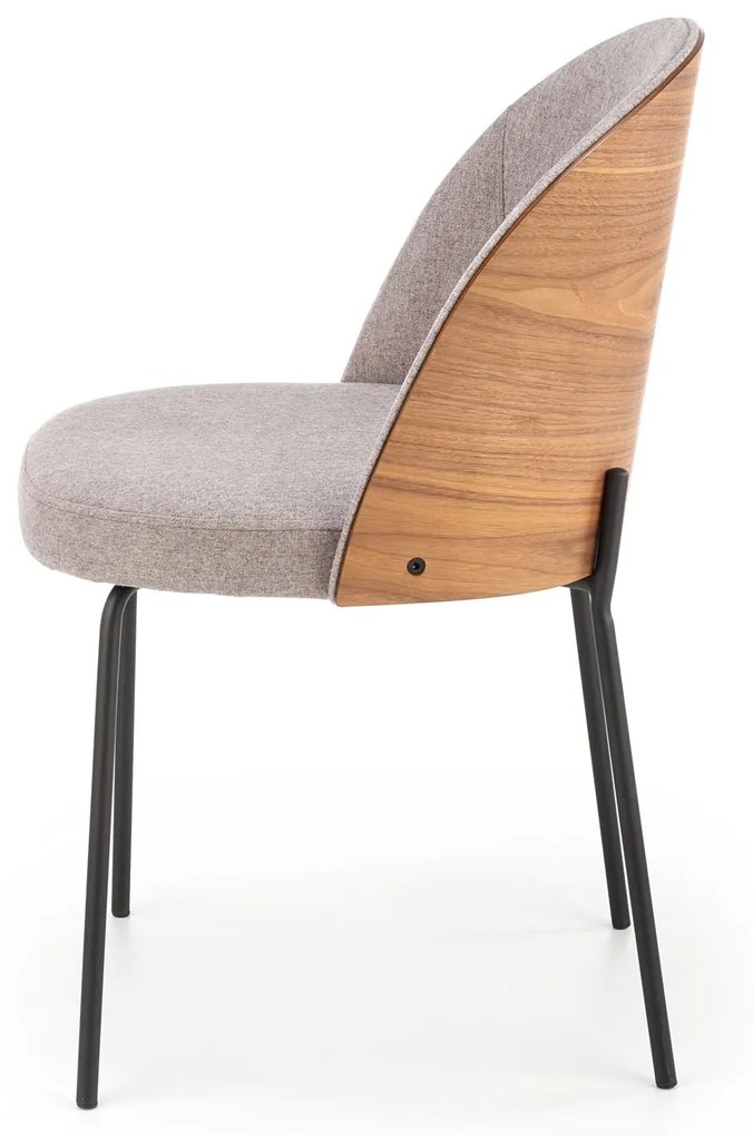 K451 chair color: grey / light walnut DIOMMI V-CH-K/451-KR