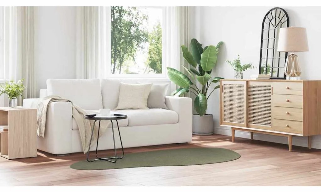 vidaXL Χαλί Δασικό Πράσινο 100 x 200 cm Πολυεστέρας