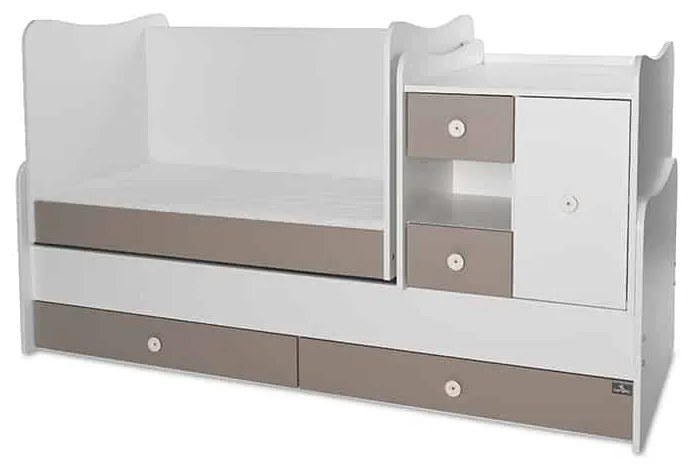 Πολυμορφικό βρεφικό κρεβάτι Mini Max  White &amp; String  10150500037A Lorelli