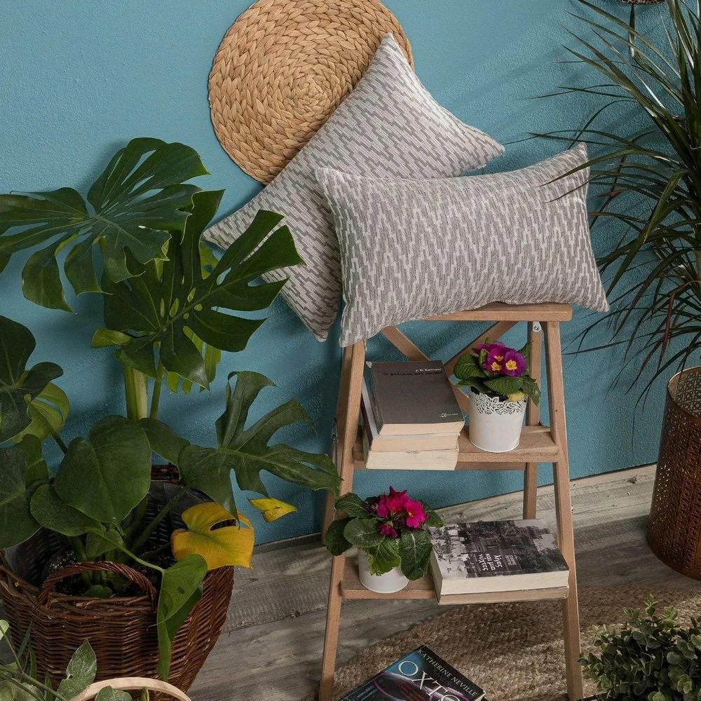 Μαξιλάρι Διακοσμητικό (Με Γέμιση) Giardino 04 Grey Teoran 30X50 Cotton-Polyester