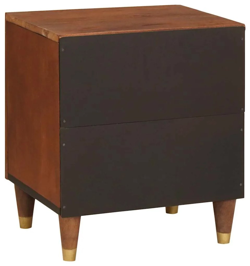 vidaXL Κομοδίνο Καφέ 40 x 33,5 x 46 εκ Μασίφ ξύλο ακακίας