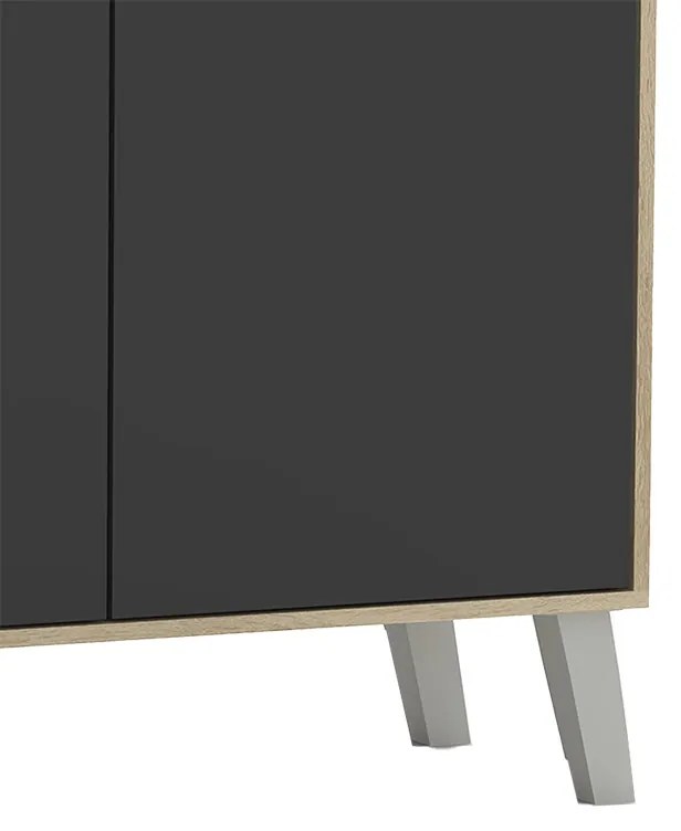 Μπουφές Billie pakoworld sonoma-γκρι 149x40x77εκ
