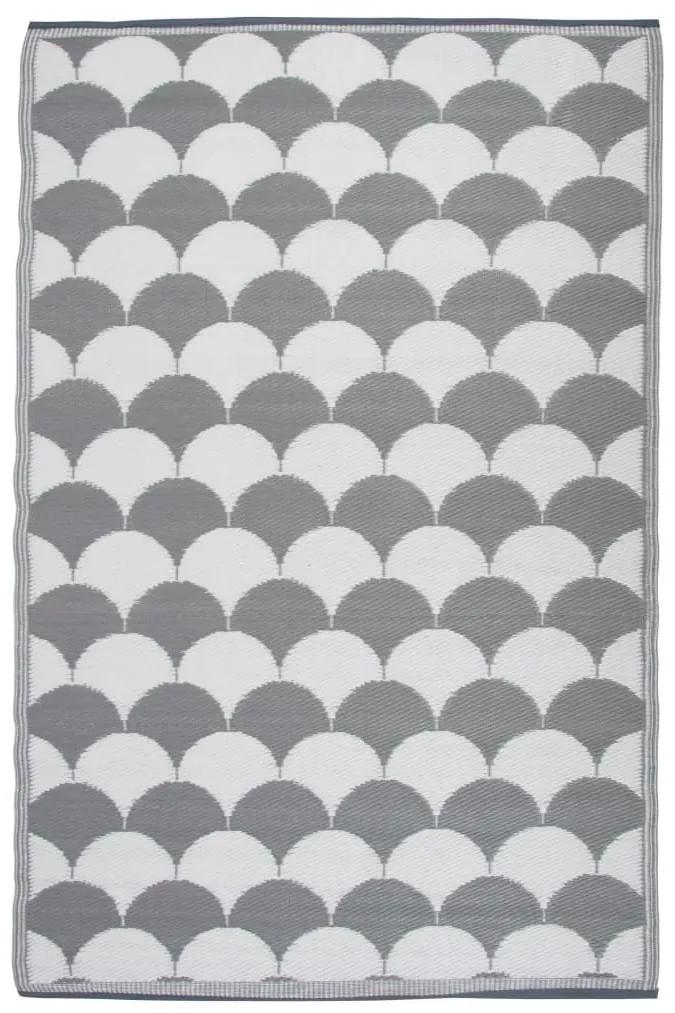 Esschert Design Χαλί Εξωτ. Χώρου Γκρι/Λευκό 180x121 εκ. OC24 - Πολύχρωμο