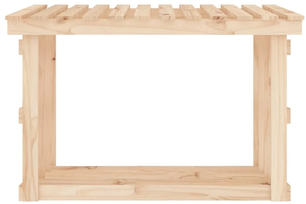 vidaXL Ραφιέρα Καυσόξυλων 108 x 64,5 x 77 εκ. από Μασίφ Ξύλο Πεύκου