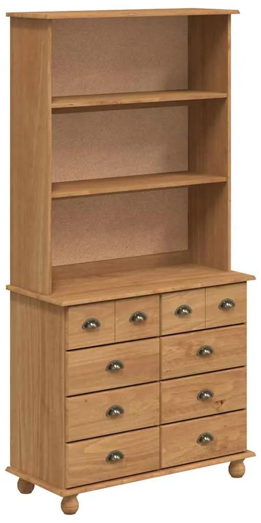 vidaXL Κλουβί ASKIM καφέ μελί 91 x 40 x 184 εκ. Μασίφ ξύλο πεύκου