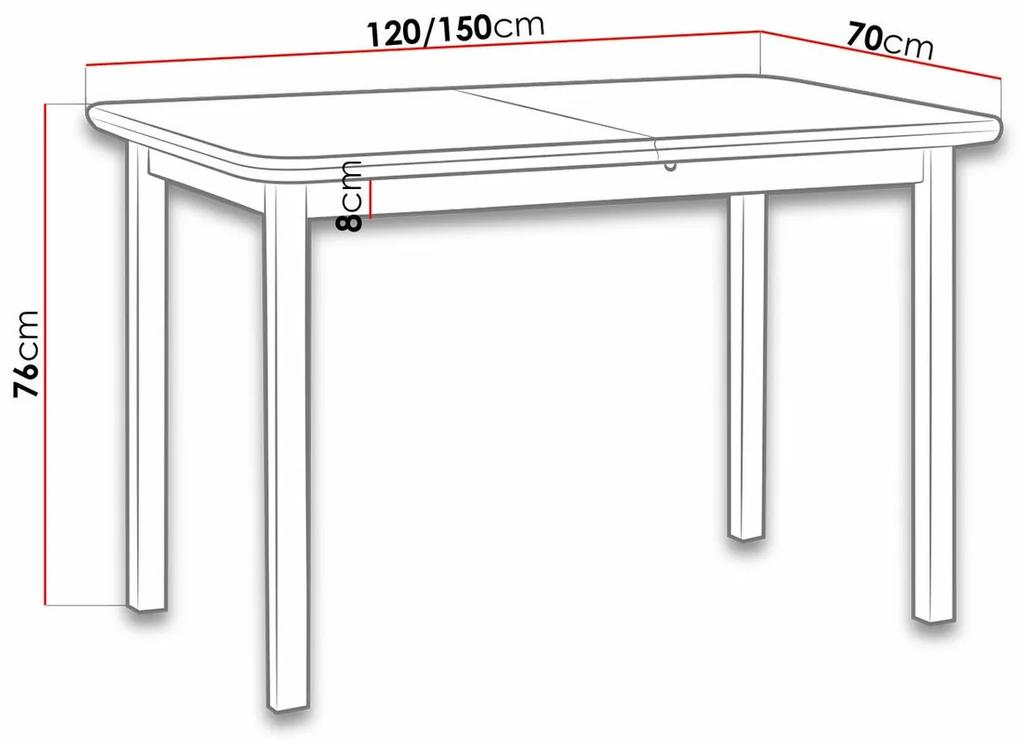 Τραπέζι Victorville 117, Κλήθρα, 76x70x120cm, 26 kg, Επιμήκυνση, Φυσικό ξύλο καπλαμά, Ξύλο, Μερικώς συναρμολογημένο, Ξύλο: Οξιά | Epipla1.gr