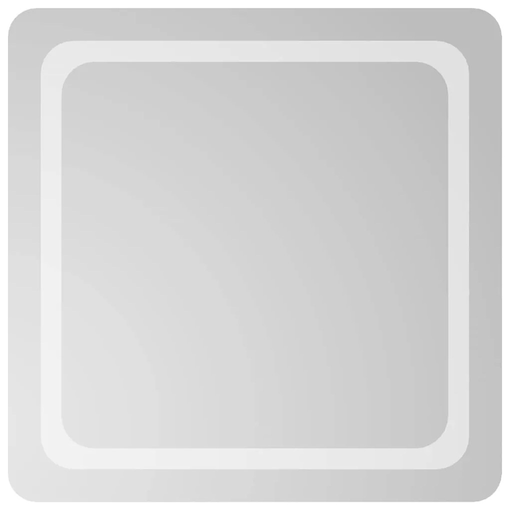 vidaXL Καθρέφτης Μπάνιου με LED 60x60 εκ.