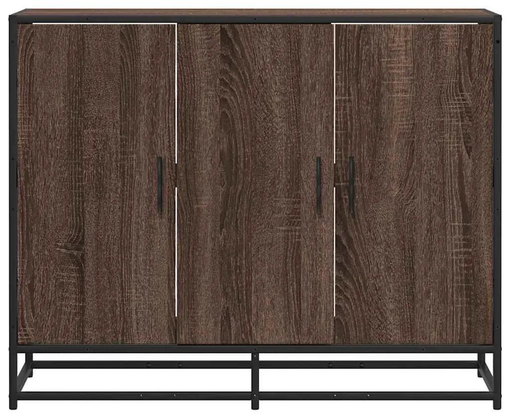 Sideboard καφέ δρυς 94x35x76 cm Κατασκευασμένο ξύλο - Καφέ