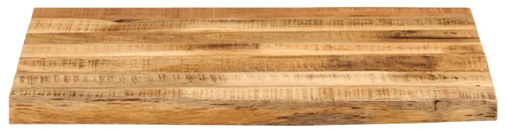 vidaXL Επιφάνεια Τραπεζιού 80x80x2,5 εκ. Live Edge Μασίφ Ξύλο Μάνγκο