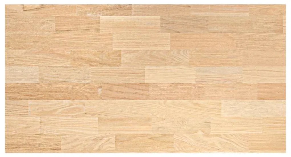 vidaXL πάγκος εργασίας κουζίνας 120x63,5x2,7 εκ. στερεό δρυς ορθογώνιο