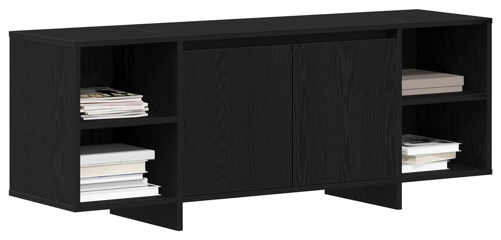 vidaXL Βάση τηλεόρασης - Μαύρη Δρυς - 120x30x40.5 εκ. - Φτιαγμένη από Επεξεργασμένο ξύλο