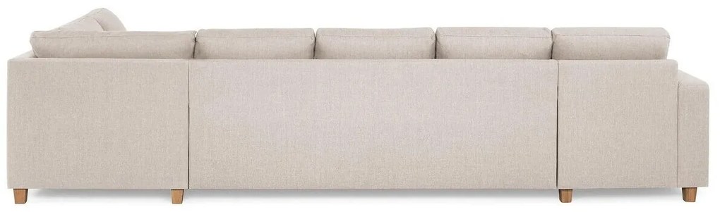 Γωνιακός Καναπές Scandinavian Choice C161, Ανοιχτό καφέ, 344x199x80cm