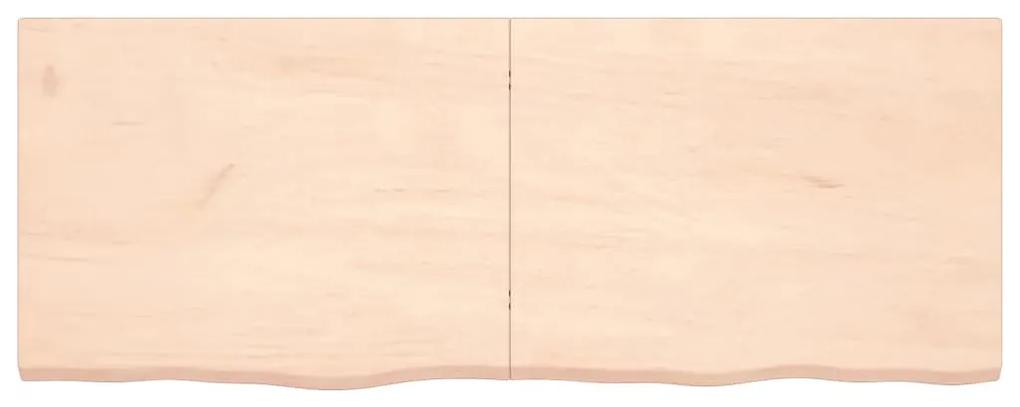 vidaXL Ράφι Τοίχου 160x60x(2-4) εκ. από Ακατέργαστο Μασίφ Ξύλο Δρυός