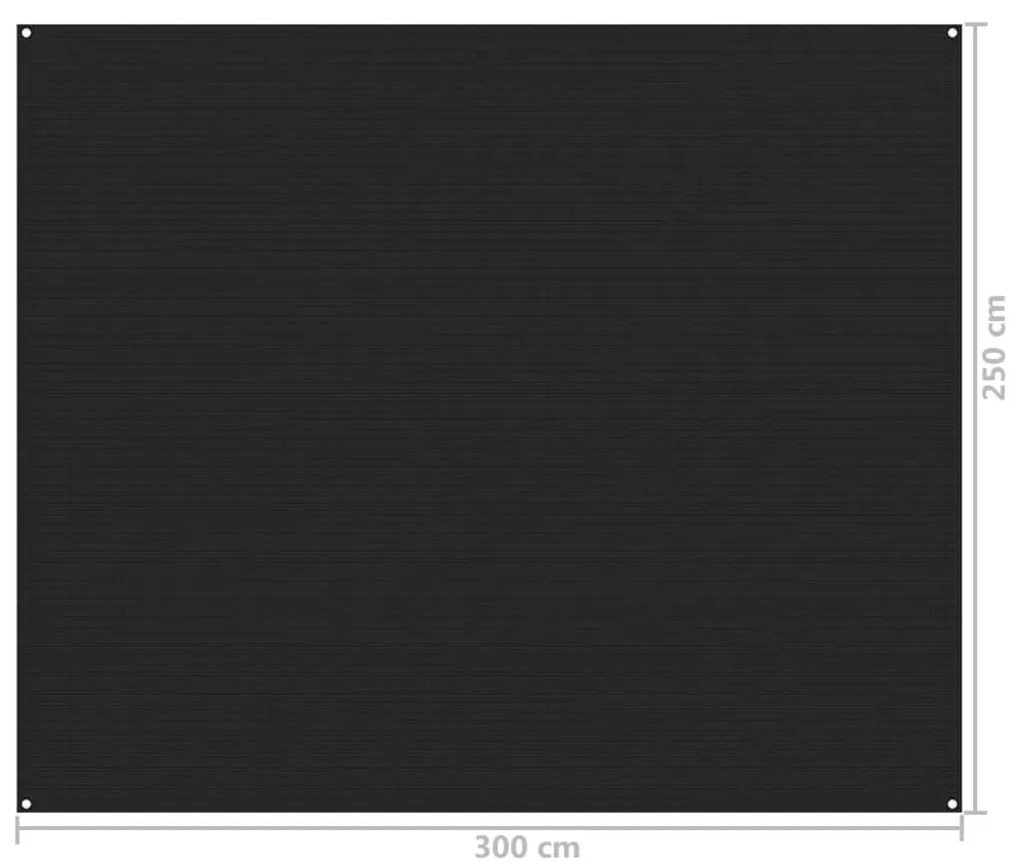 Χαλί Σκηνής Μαύρο 250 x 300 εκ.