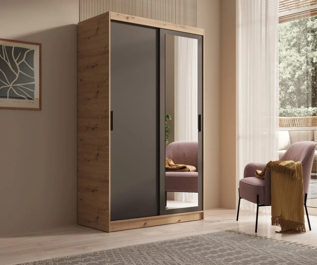 Ντουλάπα Reflecta 120 συρόμενη-Artisan-Mauro