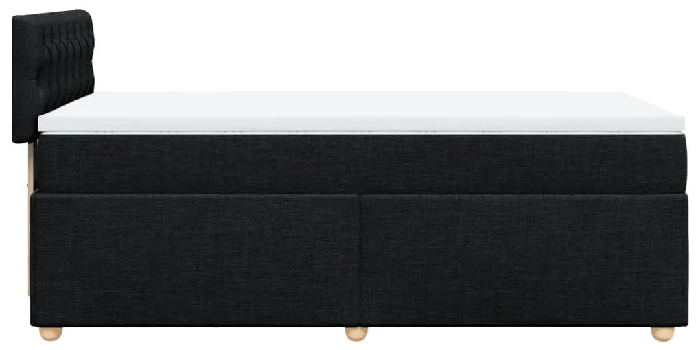 ΚΡΕΒΑΤΙ BOXSPRING ΜΕ ΣΤΡΩΜΑ ΜΑΥΡΟ 100 X 200 ΕΚ. ΥΦΑΣΜΑΤΙΝΟ 3288900