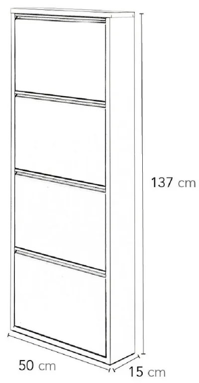 ΠΑΠΟΥΤΣΟΘΗΚΗ MAURO MEGAPAP ΜΕΤΑΛΛΙΚΗ ΧΡΩΜΑ ΜΑΥΡΟ 50X15X137ΕΚ.