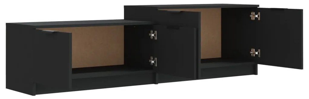 vidaXL Έπιπλο Τηλεόρασης Μαύρο 158,5x36x45 εκ. Επεξεργασμένο Ξύλο